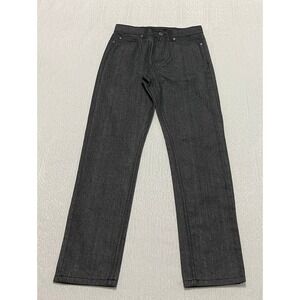 Vintage Genes 1891 Mens Tapered Jeans Denim‎ Pants Size 30x30 Black Cotton